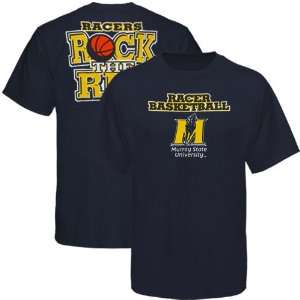  NCAA Murray State Racers Navy Blue Rock the Rim T shirt 