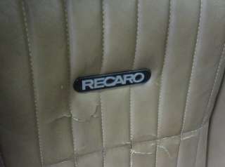   original RECARO front seats third Gen Pontiac 82 84 Firebird Trans Am