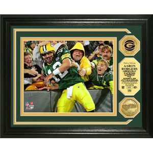  Aaron Rodgers ?Lambeau Leap? 24KT Gold Coin Photo Mint 