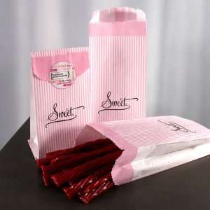  Pink Pinstripe Goodie Bags