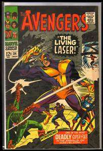AVENGERS #34 The Living Laser Marvel Comic Book FN+  