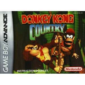 Donkey Kong Country GBA Instruction Booklet (Game Boy Advance Manual 