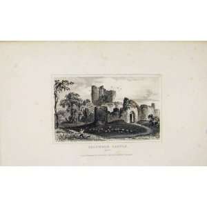  Saltwood Castle C1845 Kent Dugdale Antique Print Art