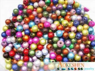 450 Multi Colour Acrylic ROUND MIRACLE BEADS 6mm bse2  