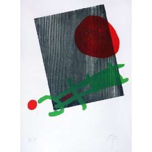  Joan Miro, À Toute Épreuve 1958, Orignial Color Woodcut 