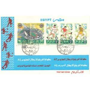  Egypt First Day Cover Extra Fine Condition Africa Futbol 