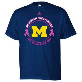 Michigan Wolverines adidas Navy Breast Cancer Awareness Live Pink 