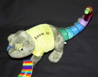 Dewey Color Chameleon Lizzard Stuffed Toy Animal NWT  