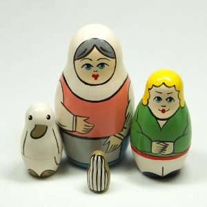  Jack and the Beanstalk Four Part Nesting Doll Toys 