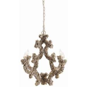  Arteriors Leeza 4L Shell Chandelier