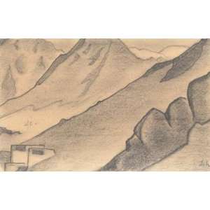     Nicholas Roerich   24 x 16 inches   Leh. Sketch