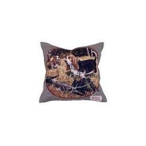  Basset Hound Dog Decorative Throw Pillow 17 x 17