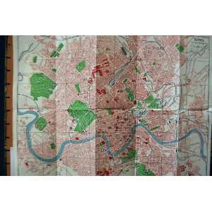  MAP 1963 STREET PLAN ROMA ROME COLOSSEO ITALY COLOUR