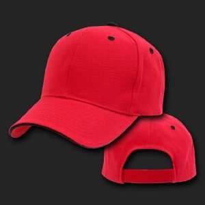    SANDWICH VISOR BASEBALL RED/BLACK HAT CAP HATS 