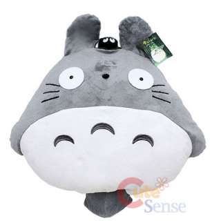 Grey Totoro Plush Doll Cushion Pillow w/Dust Bunny 20  