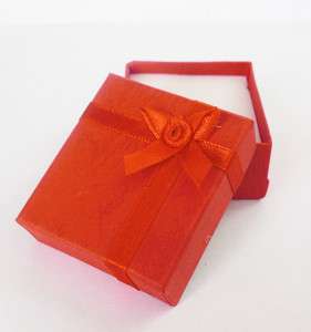 RED SQUARE JEWELRY GIFT BOX FOR EARRINGS NEW  