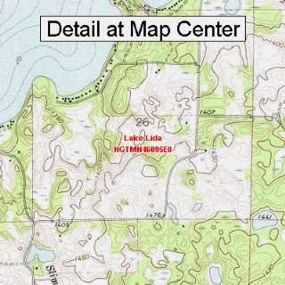   Map   Lake Lida, Minnesota (Folded/Waterproof)