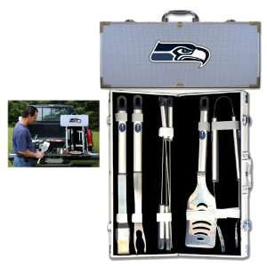  Seattle Seahawks NFL Barbeque Utensil Set w/Case (8 Pc 