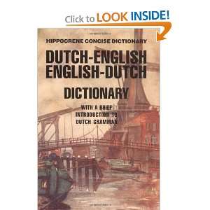  Dutch English/English Dutch Concise Dictionary (Hippocrene 