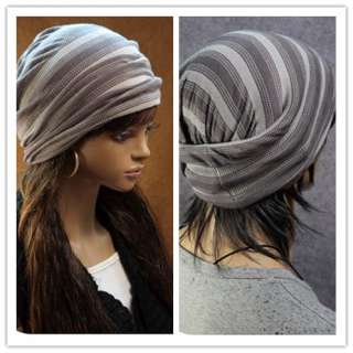 H1 Fashionable Women Soft Headwear Beanie Cap Scarf Headband Babushka