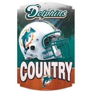  NFL Miami Dolphins Sign   Wood Style