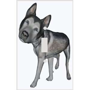  Mega Noggin Husky Dog Breed Decorative Switchplate Cover 