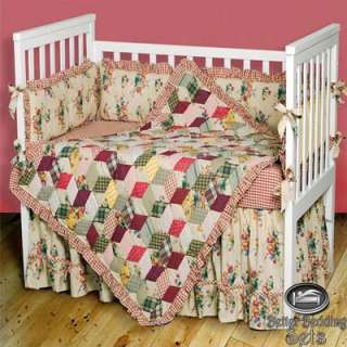 Baby Girl Kid Vintage Patchwork Crib Nursery Quilt Infant Newborn 