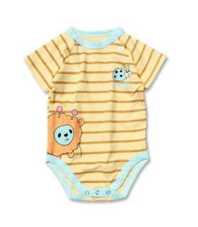 Yellow Stripe Baby Grow Bodysuit Romper Onesie All Size  