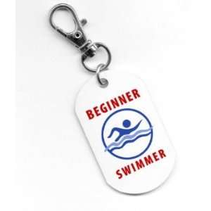 Creative Clam Beginner Swimmer Pool Safety Alert 1 X 2 Inch Aluminum 