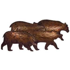 Rustic Bear Family Wall Sconce, 2 Finishes  Kitchen 