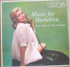 HENRI RENE, MUSIC FOR BACHELORS   JAYNE MANSFIELD LP  