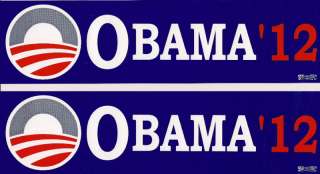 Obama 12 Bumper Stickers Barack President  