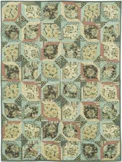 Prints are vintage wallpaper designs updated in modern soft aqua and 