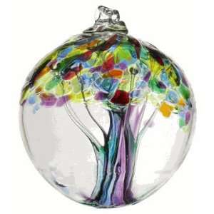 Kitras Art Glass   FAMILY TREE OF ENCHANTMENT WITCH BALL   Old English 