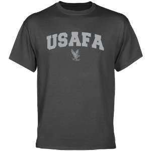  Air Force Falcons Charcoal Logo Arch T shirt Sports 