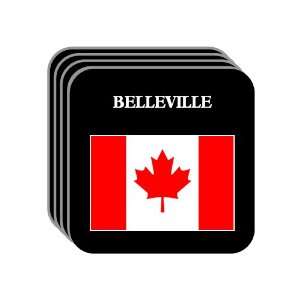  Canada   BELLEVILLE Set of 4 Mini Mousepad Coasters 