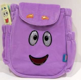 Purple Dora The Explorer Backpack Purse Bag with Map  