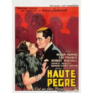  Trouble in Paradise (1932) 27 x 40 Movie Poster Belgian 