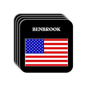  US Flag   Benbrook, Texas (TX) Set of 4 Mini Mousepad 