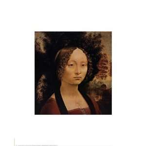  Leonardo Da Vinci   Ginevra Da Benci Size 15 x 16   Poster 