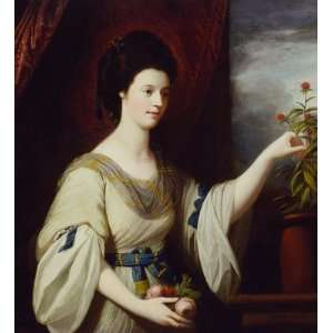   Benjamin West   24 x 26 inches   Portrait of Diana Mary Barker Home