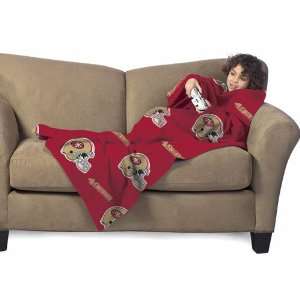   49ers NFL Youth Huddler Throw Blanket with Sleeves 