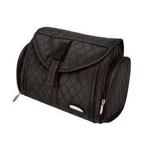    Black Quilted Microfiber Toiletry Kit