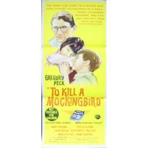 To Kill a Mockingbird (1962) 13x30 Australian Daybill Poster Very RARE