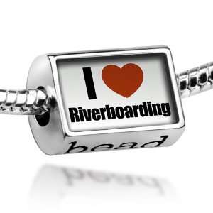  Beads I Love river boarding   Pandora Charm & Bracelet 