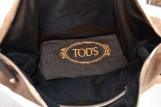 NWT TODS PASHMY TRACCOLA 3 ZIPPER CHAMPAGNE MESSENGER CROSS BODY 
