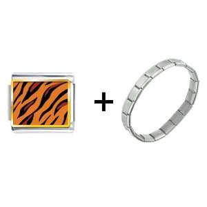  Tiger Skin Italian Charm Pugster Jewelry