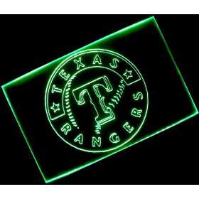  MLB   Texas Rangers Team Logo Neon Light Sign Sports 
