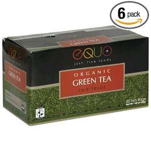 EQUO Tea, Green Tea, 20 Count Box (Pack Grocery & Gourmet Food