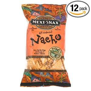 Mexi snax Tortilla Chip nacho, 9 Ounce Units (Pack of 12)  
